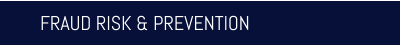 FRAUD RISK & PREVENTION