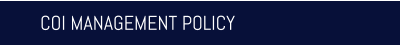 COI MANAGEMENT POLICY